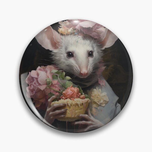 Item preview, Mouse with Flowers: Animal art designed and sold by Molineriani.