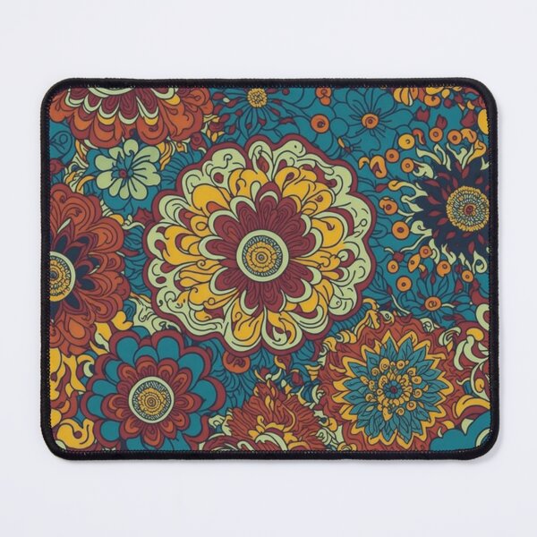 Item preview, Flower Power Colourful Flower Pattern designed and sold by druidwolfart.