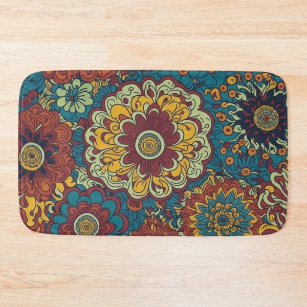 Item preview, Flower Power Colourful Flower Pattern designed and sold by druidwolfart.
