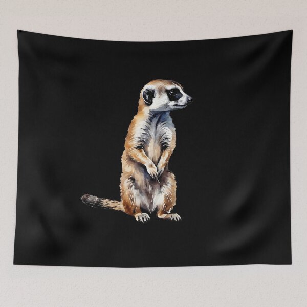 Item preview, Abstract painting of a African Meerkat designed and sold by BirdsnStuff.