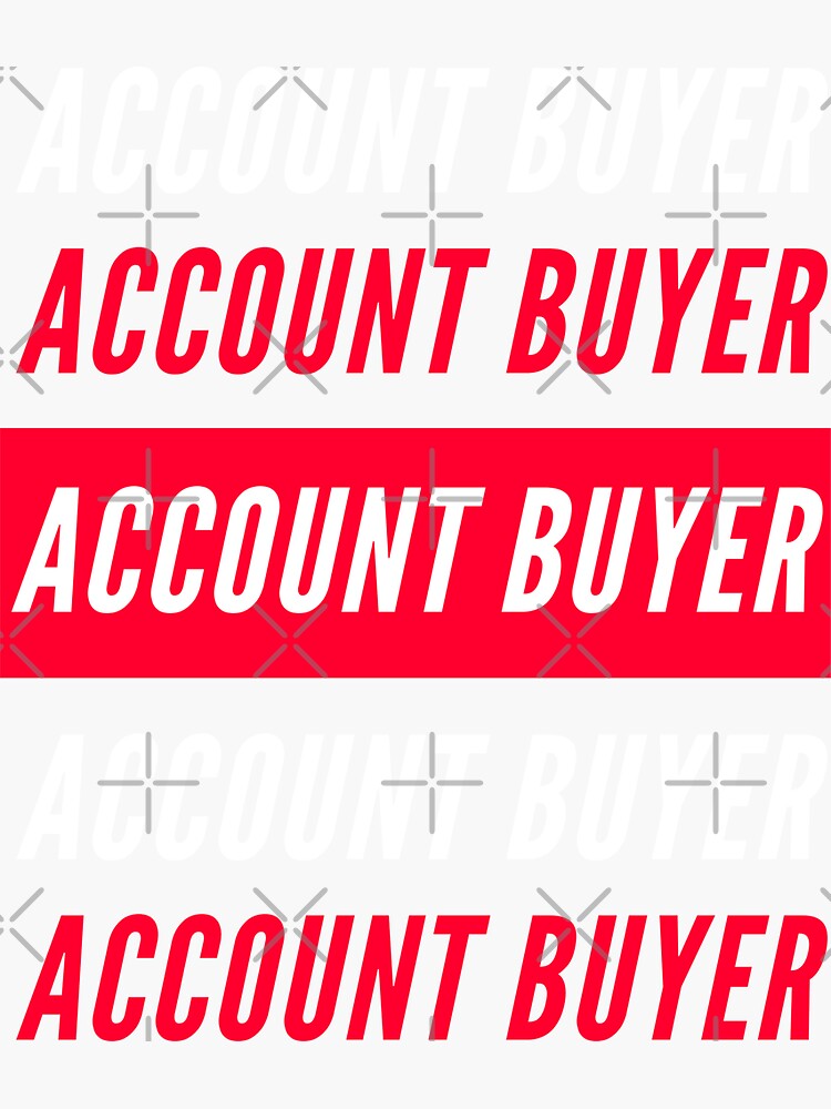 Thumbnail 3 of 3, Sticker, Account Buyer designed and sold by chanong.