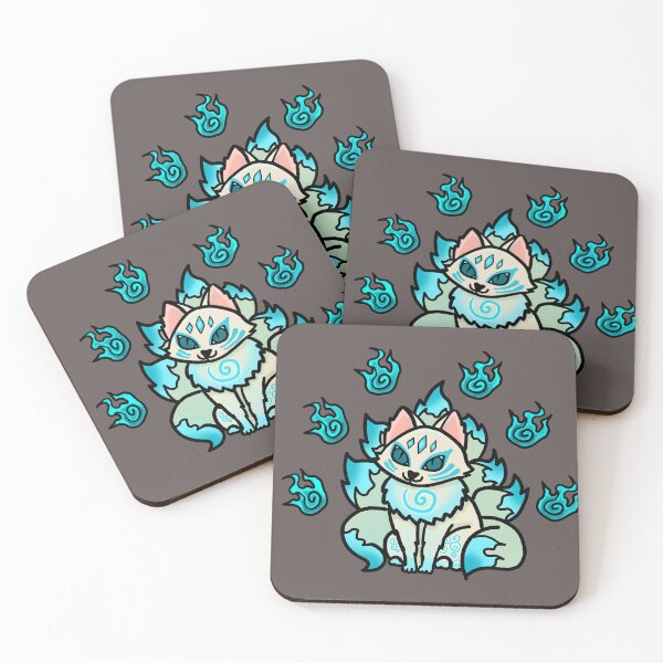 Item preview, Kato the Blue fire Kitsune designed and sold by NierahhsDesigns.