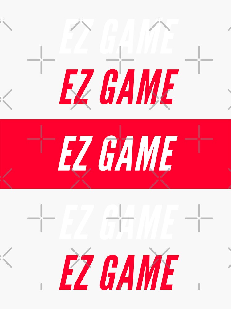 Thumbnail 3 of 3, Sticker, EZ Game designed and sold by chanong.