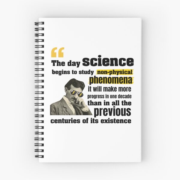 Item preview, Nikoli Tesla Quote - Non-Physical Phenomena designed and sold by burnoutbright.