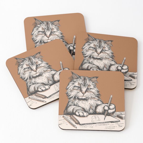 Item preview, The Left Handed Cat designed and sold by KilkennyCat Art.