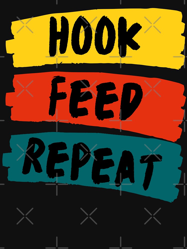 Thumbnail 7 of 7, Classic T-Shirt, Hook Feed Repeat designed and sold by chanong.