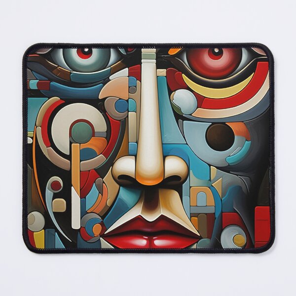 Item preview, Modern Vibrant Cubist Portrait of a Woman designed and sold by Lamarcy.