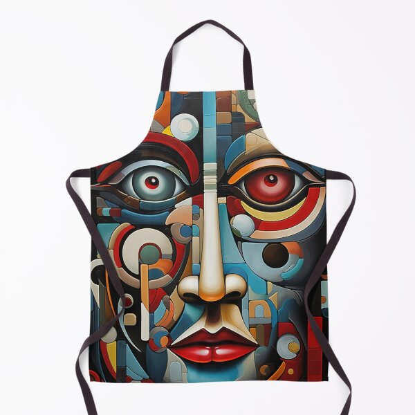 Item preview, Modern Vibrant Cubist Portrait of a Woman designed and sold by Lamarcy.