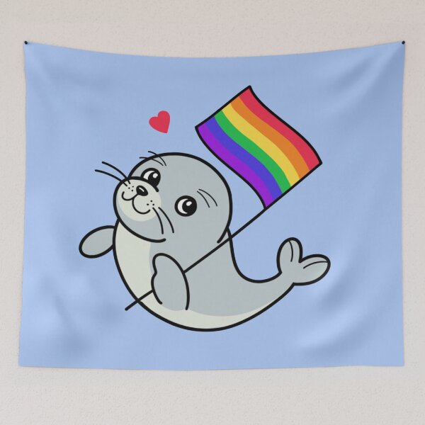 Item preview, Pride baby seal  designed and sold by nukartDesigns.