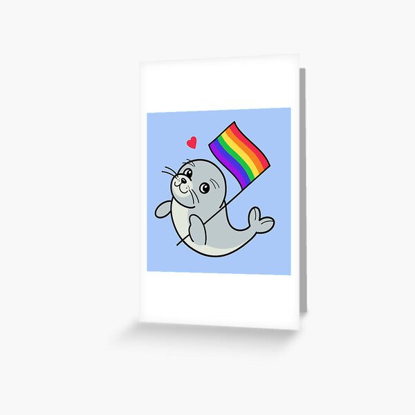 Item preview, Pride baby seal  designed and sold by nukartDesigns.