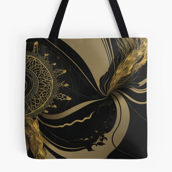 Aperçu de l'œuvre Résumé noir et or, motif. créée et vendue par SuraSu.