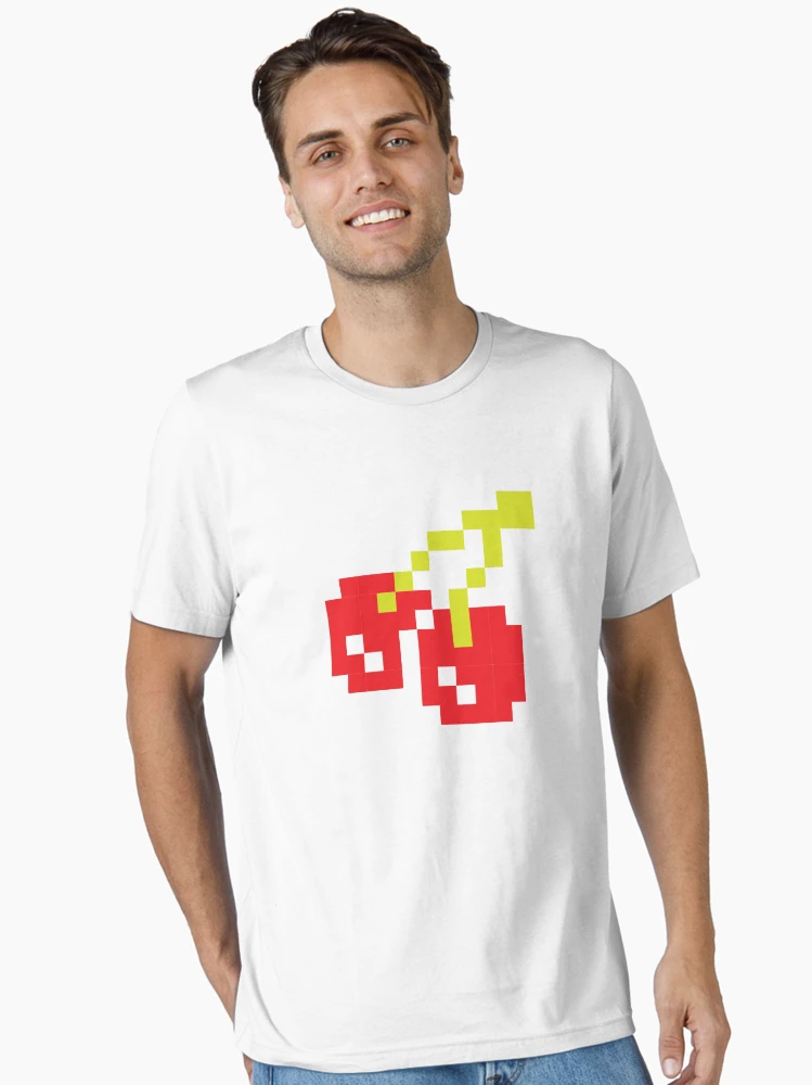 Pixel Art Cherry 1980s 8-Bit Fruit