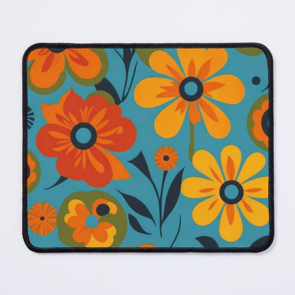 Item preview, Flower Power Colourful Flower Pattern designed and sold by druidwolfart.