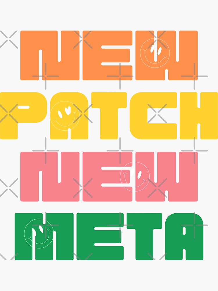 Thumbnail 3 of 3, Sticker, New Patch New Meta designed and sold by chanong.