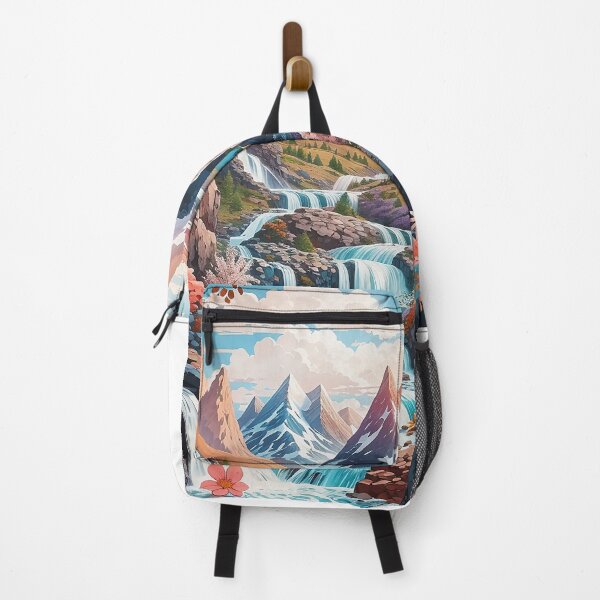 Item preview, Mountains and waterfall in peace designed and sold by Artsemg.