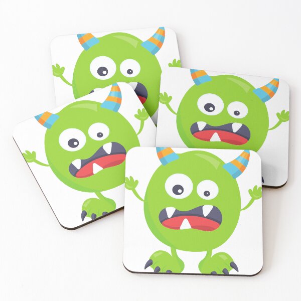 Item preview, Cute Monster, Green Monster, Funny Monster, Horns designed and sold by adornomaka.