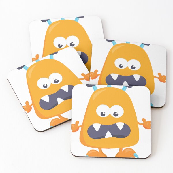 Artikelvorschau, Süßes Monster, orangefarbenes Monster, Hörner, lustiges Monster entworfen und verkauft von adornomaka.