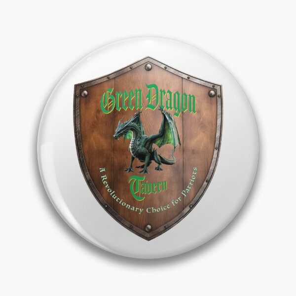 Item preview, Green Dragon Tavern-Wooden Shield Sign designed and sold by The Levee Designs.