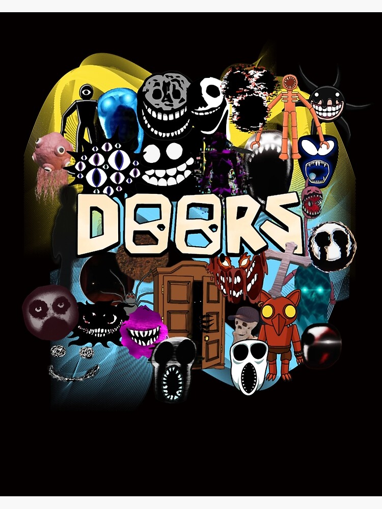 Doors All the Entities New Doors Game Update Poster for Sale by  TheBullishRhino