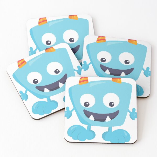 Item preview, Cute Monster, Blue Monster, Funny Monster, Horns designed and sold by raquelbebe.