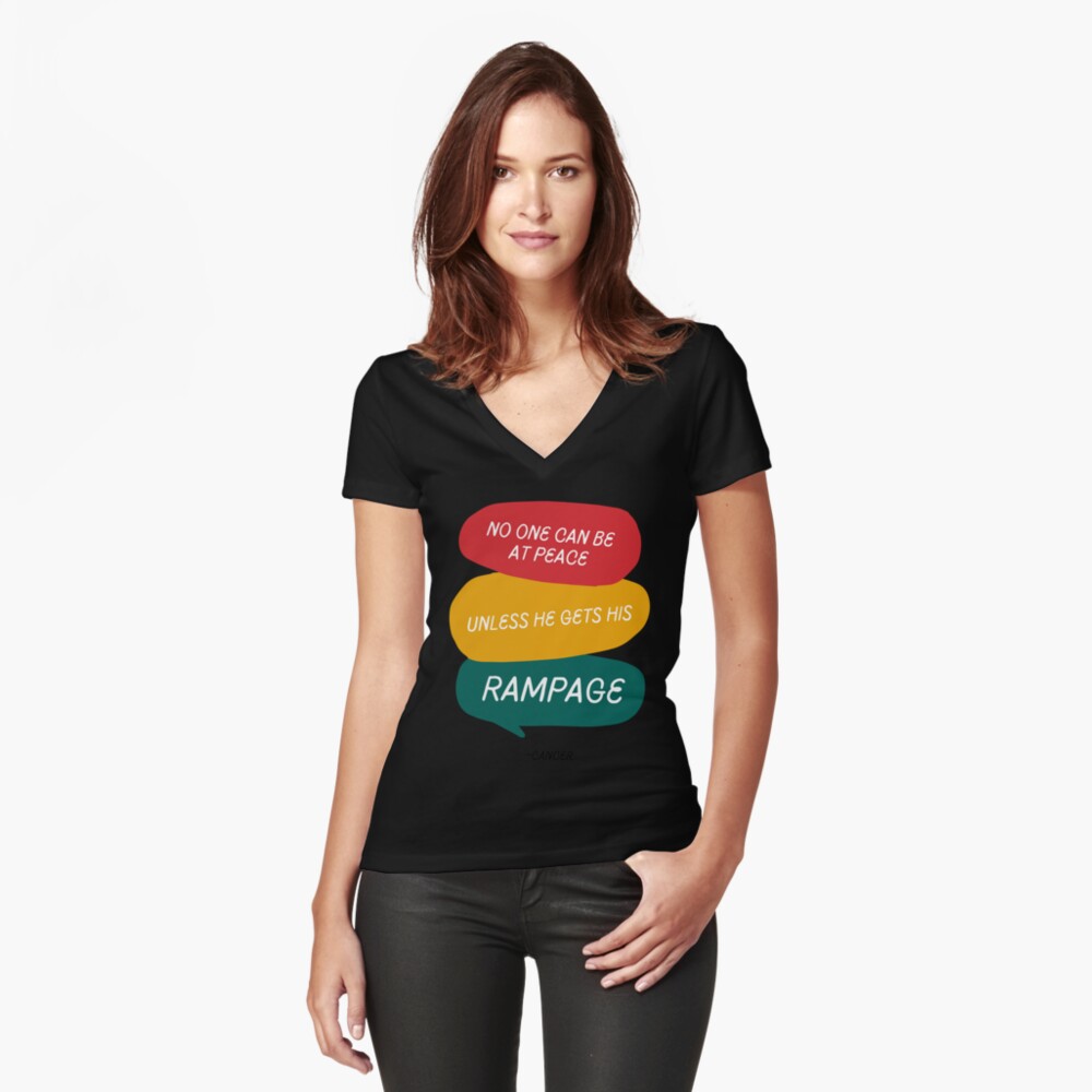 Item preview, Fitted V-Neck T-Shirt designed and sold by chanong.