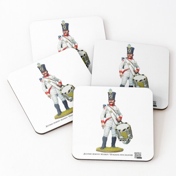 Item preview, Austrian infantry regiment Wurzburg 1808 drummer toy soldier designed and sold by TavaresDollie.