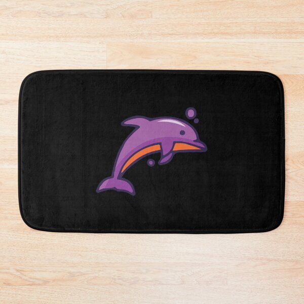 Item preview, Purple Dolphin Playing in sea designed and sold by stickersmegafun.