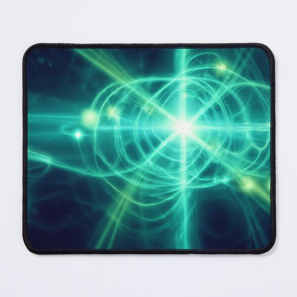 Item preview, Particle Physics Teal Quasars in Space designed and sold by Naomi Gutierrez Parrish.