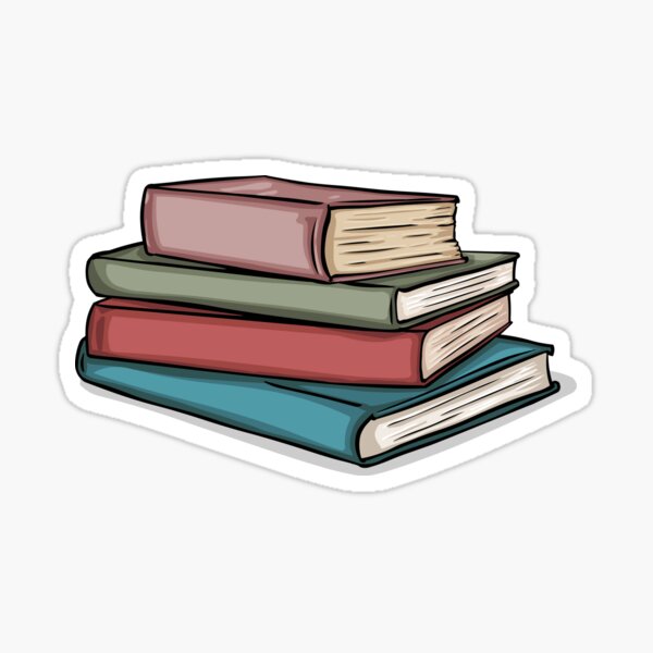 The Stack of Books Sticker