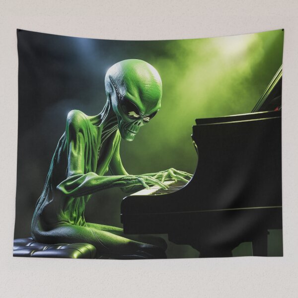 Item preview, Alien Piano Player designed and sold by Creative Shed Designs.