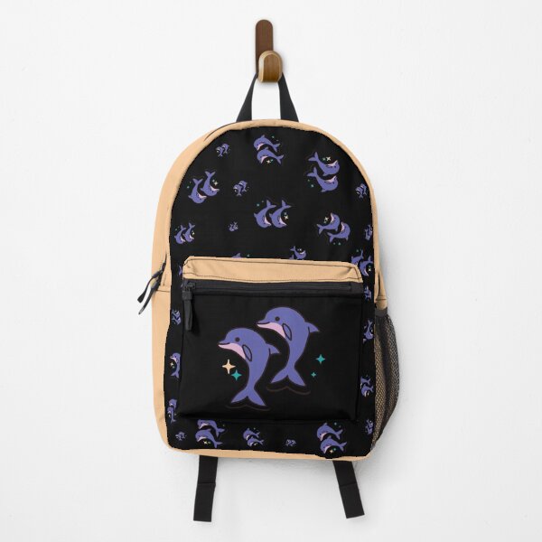 Item preview, Cute Purple Dolphins Playing having Fun designed and sold by stickersmegafun.