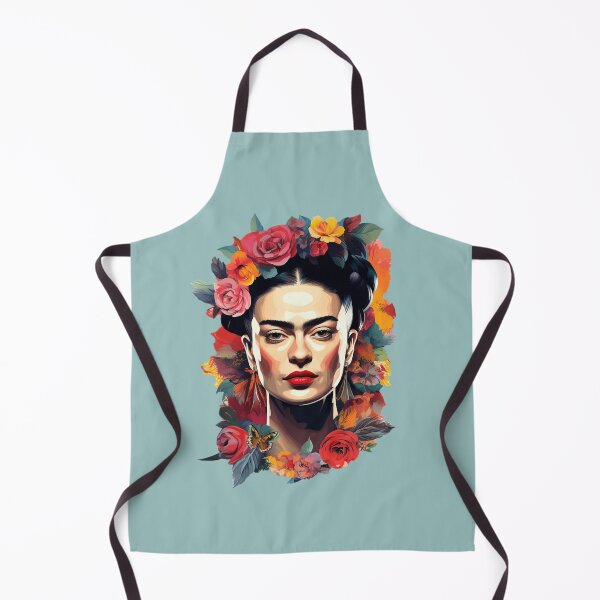 Item preview, Frida kahlo self portrait colorful pop art floral with butterfly designed and sold by Carinaprint.