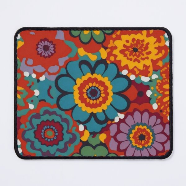 Item preview, Flower Power Colourful Flower Pattern designed and sold by druidwolfart.