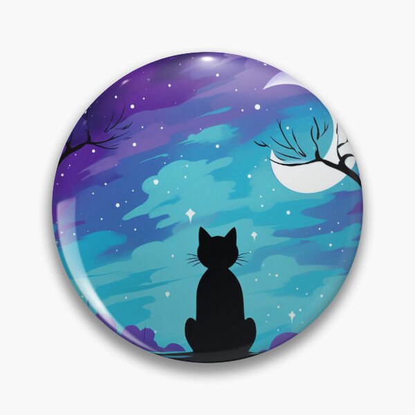 Item preview, Cat sitting in the Moonlight designed and sold by akirawav3.