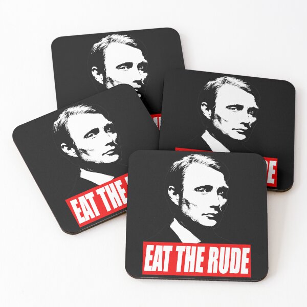Item preview, EAT THE RUDE - Hannibal [Dark Background] designed and sold by ScratchThatSi.