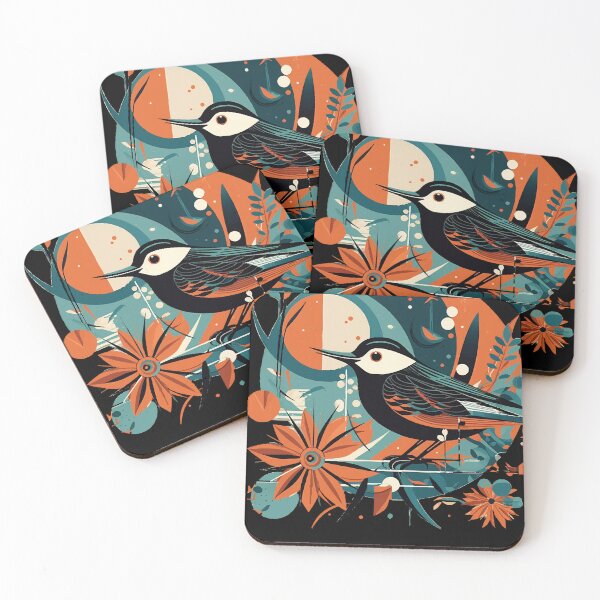 Item preview, Birds and flowers Charley Harper style designed and sold by g6iboyd.