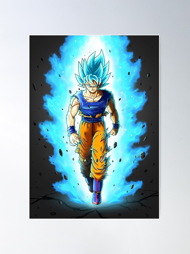 Goku Super Saiyan Blue Poster Print – imaginician