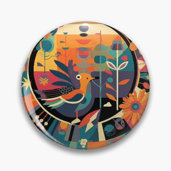 Item preview, Birds and flowers Charley Harper style designed and sold by g6iboyd.