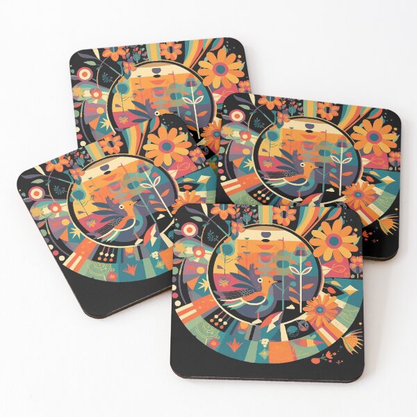 Item preview, Birds and flowers Charley Harper style designed and sold by g6iboyd.