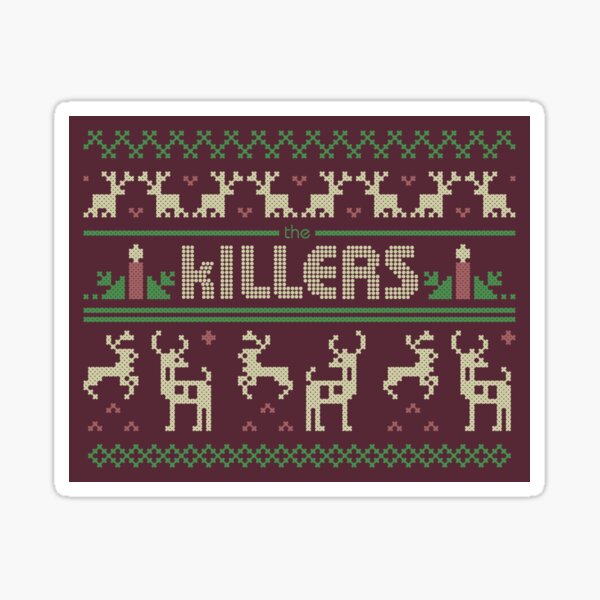 Aperçu de l'œuvre Chandail laid de Noël - The Killers créée et vendue par printistry.
