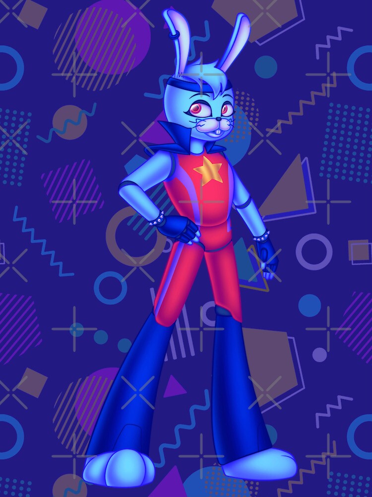 FNAF Glamrock Bonnie V2 5x7in Art Print 