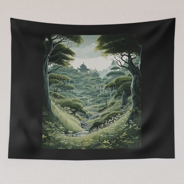 Item preview, The calm forest with a path designed and sold by Sachiel55.
