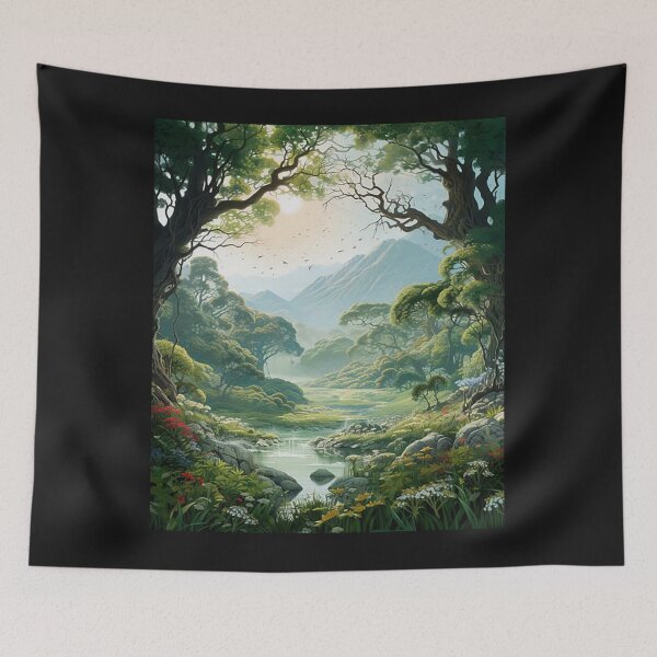 Item preview, The peaceful forest of the trail designed and sold by Sachiel55.