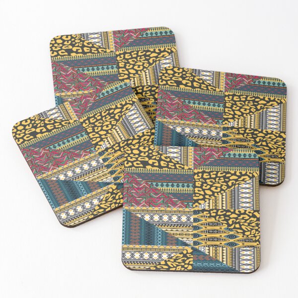 Item preview, Black Ethnic Pattern designed and sold by Myra365Art.