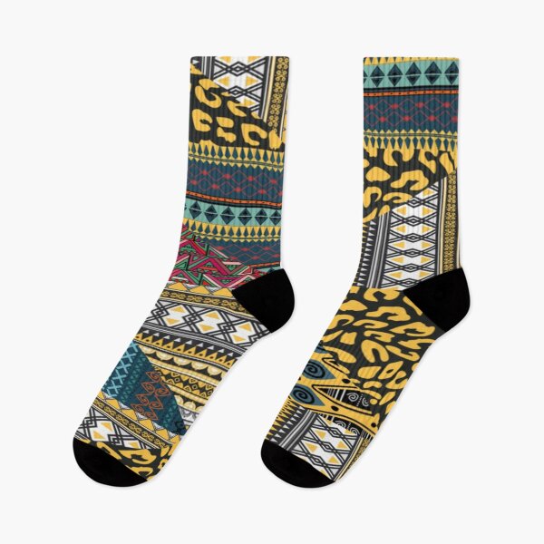 Item preview, Black Ethnic Pattern designed and sold by Myra365Art.