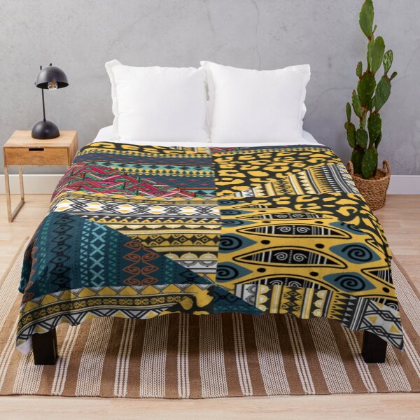 Item preview, Black Ethnic Pattern designed and sold by Myra365Art.
