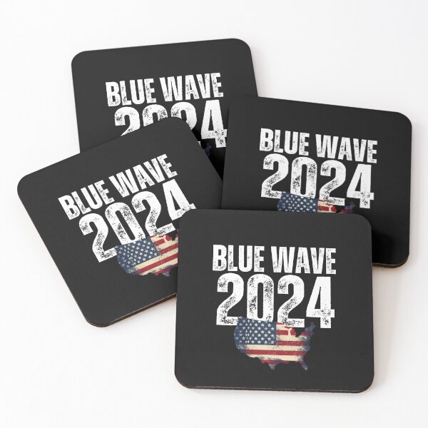 Item preview, Blue Wave 2024 Vote Democratic Political Design designed and sold by EarthArtDesigns.