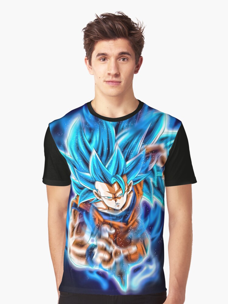 Camiseta Camisa Dragon Ball Super Goku SSJ Blue