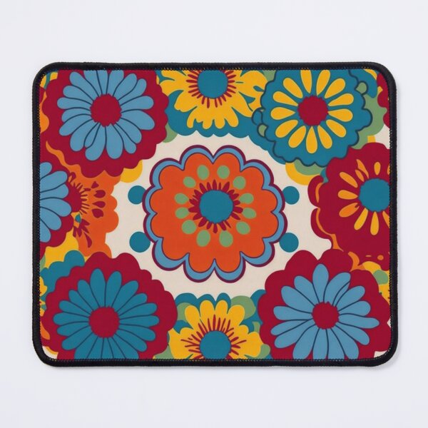 Item preview, Flower Power Colourful Flower Pattern designed and sold by druidwolfart.