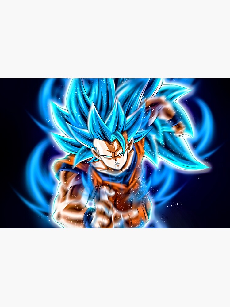 Goku SSJ Blue Greeting Card for Sale by Aristote